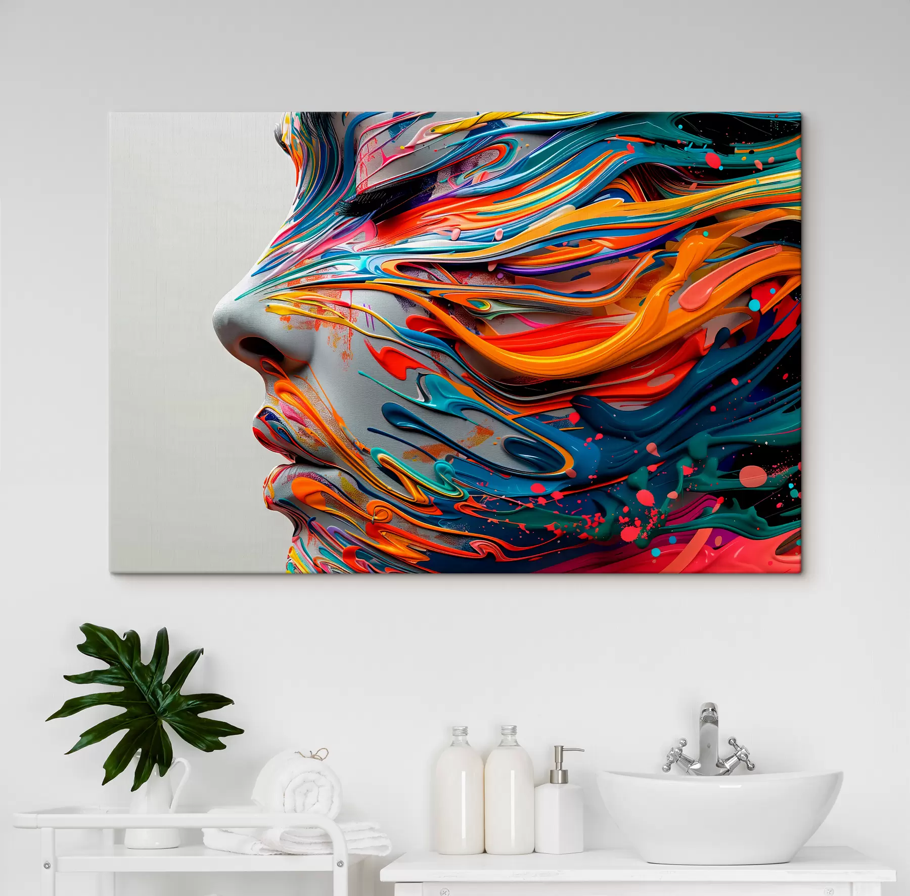 Fototapetes Seja krāsota s40203