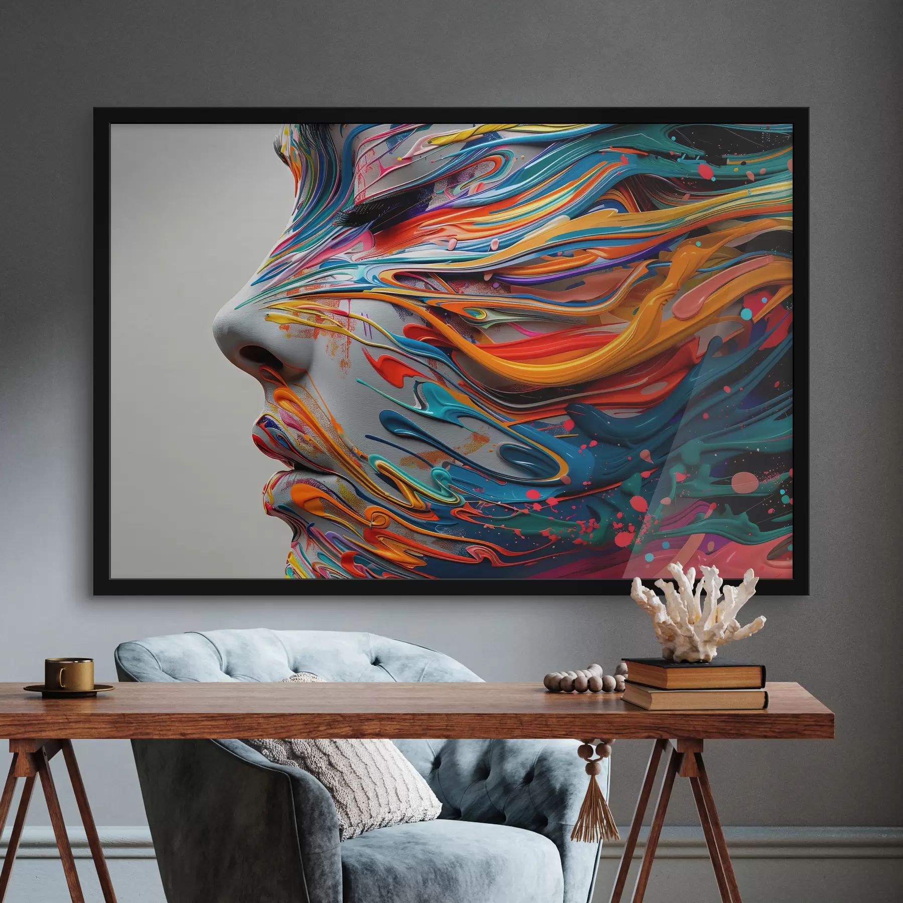 Fototapetes Seja krāsota f40203