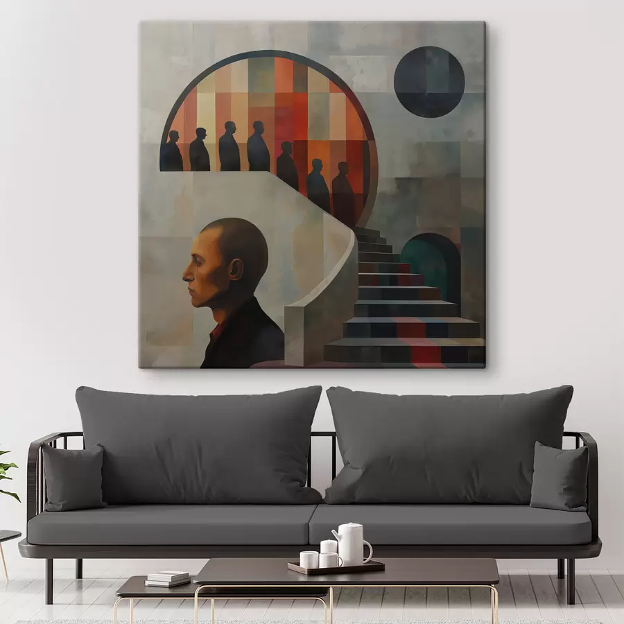 Glezna moderna kāpņu ilustrācija s40238