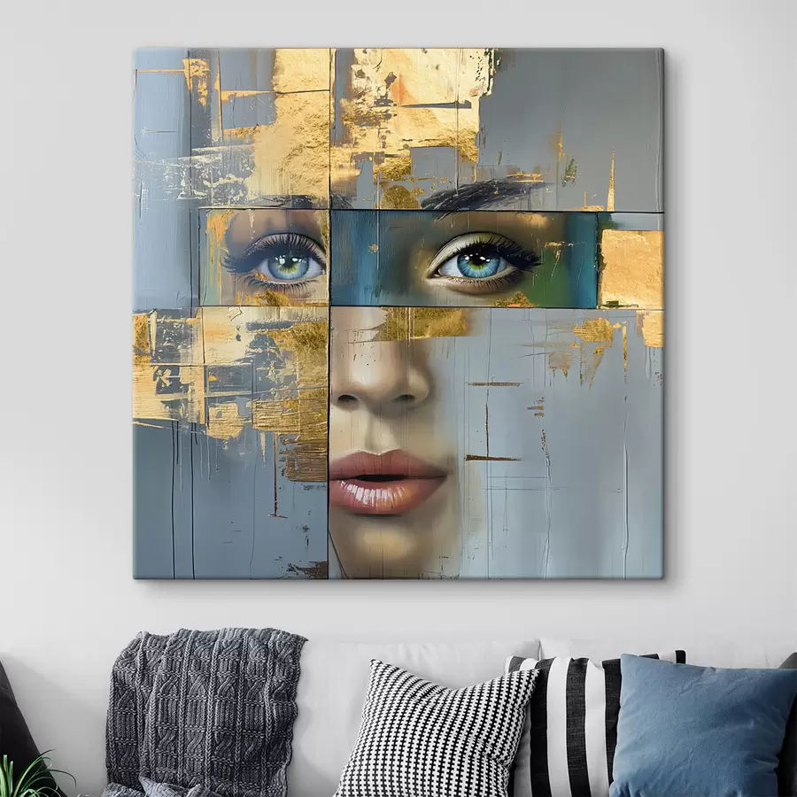 Glezna moderns abstrakts portrets s40240