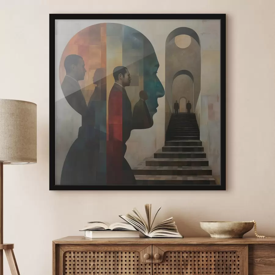 Fototapetes mūsdienu vīriešu profili mākslā f40239