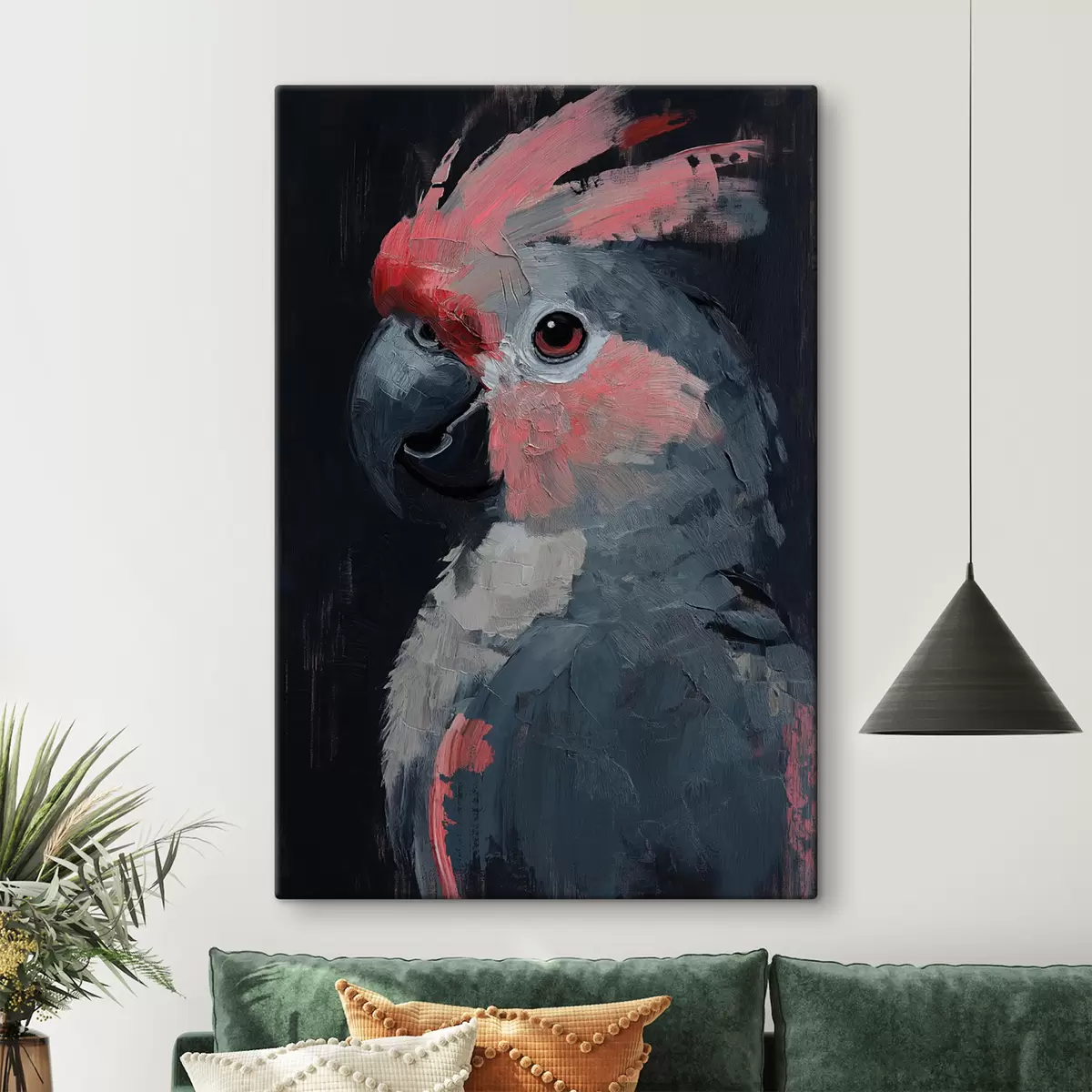 Glezna Papagailis ir krāsots ar akrilu s40266