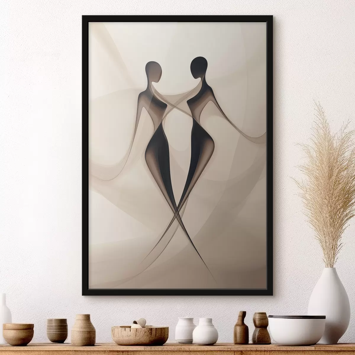 Plakāts Abstrakti silueti f40279