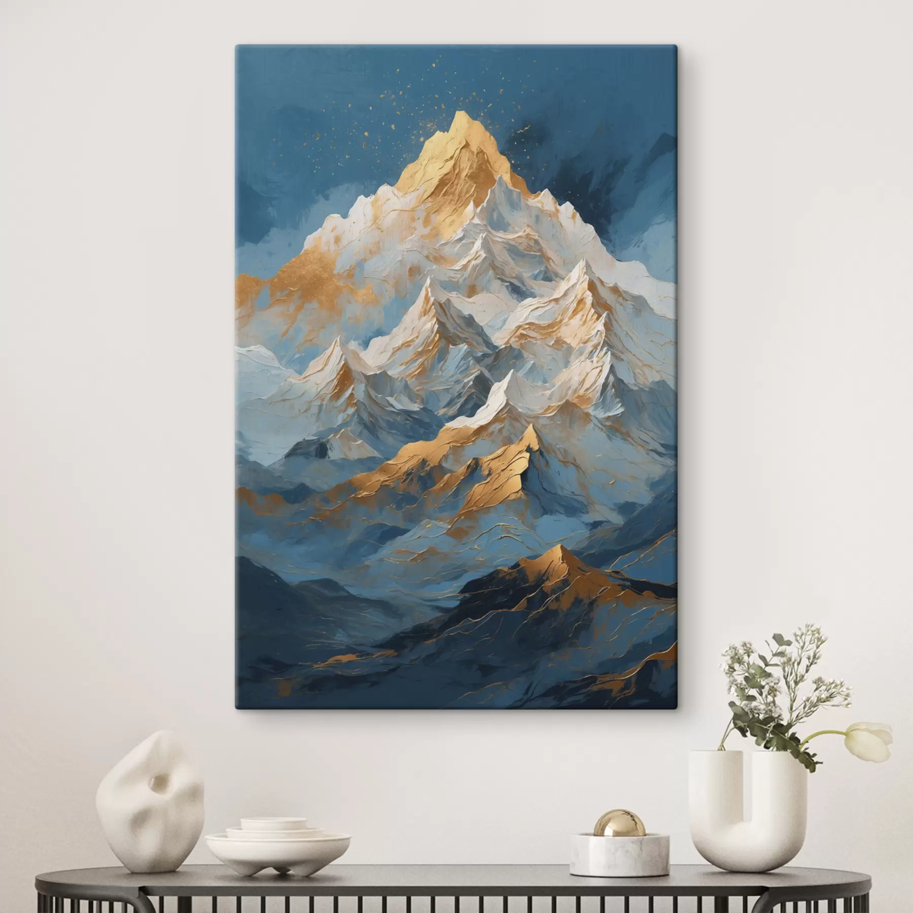 Fototapetes kalni uz zila fona s40327