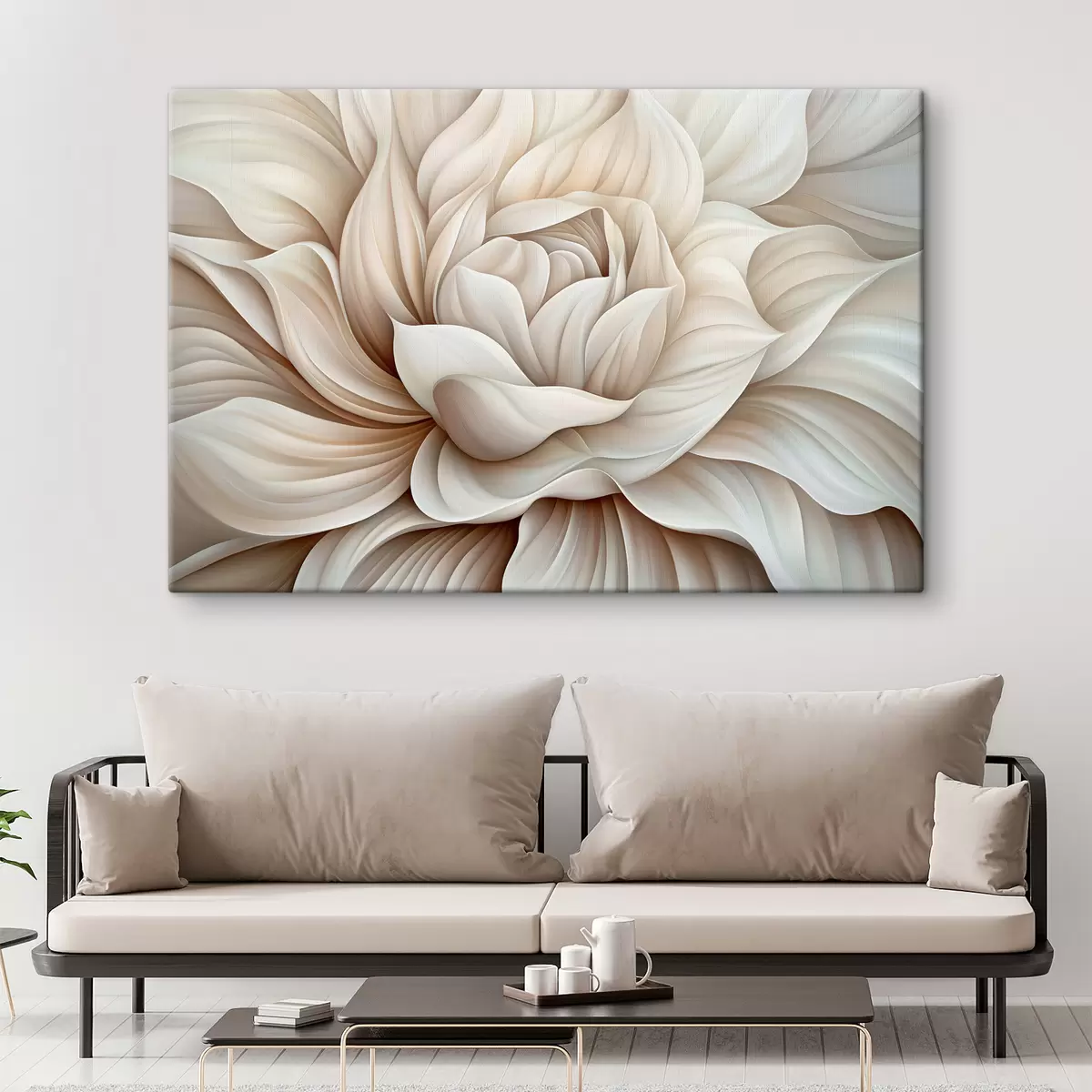 Glezna Liela abstrakta zieda ziedlapiņas s40352