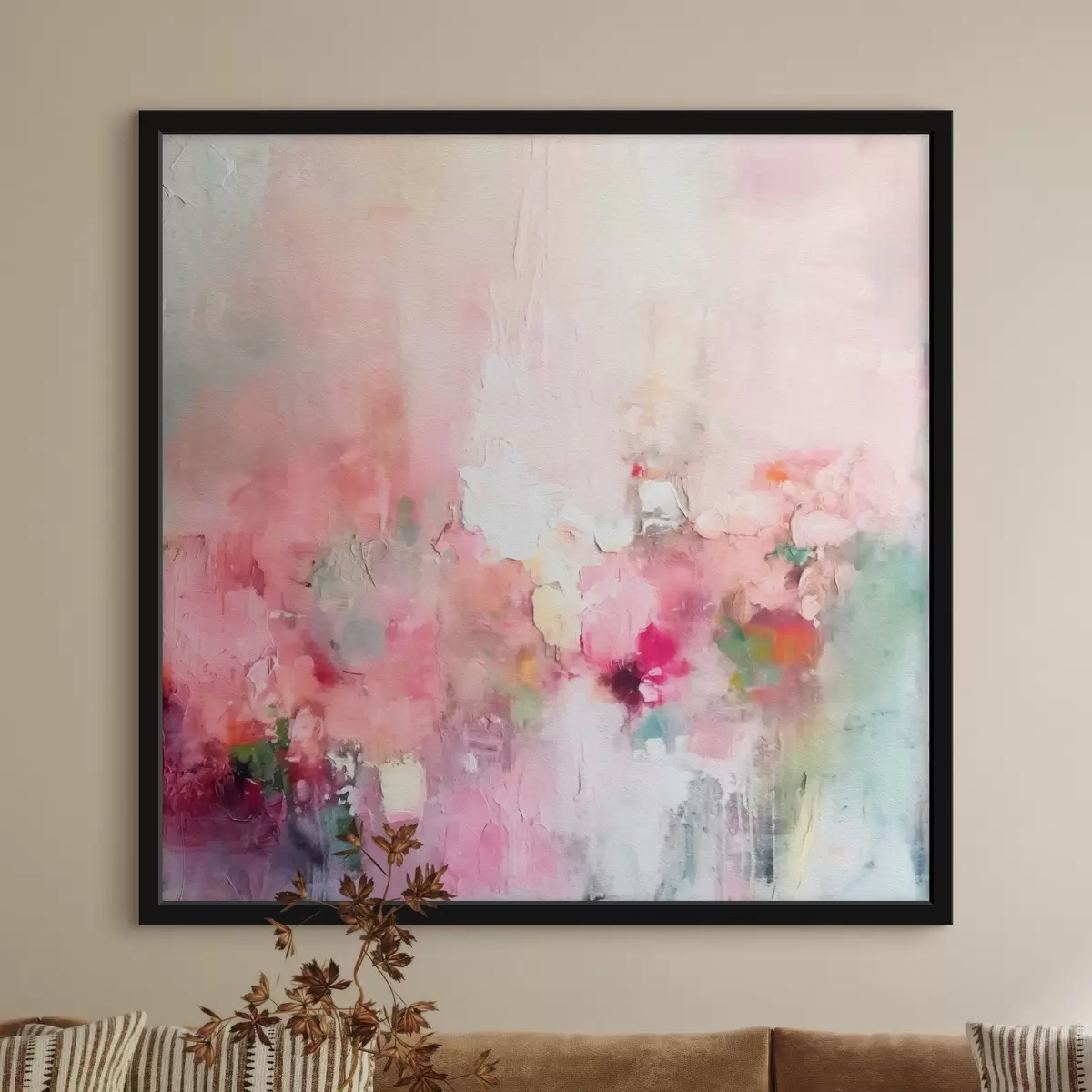 Plakāts Abstrakti lieli otas triepieni modernā stilā f40512