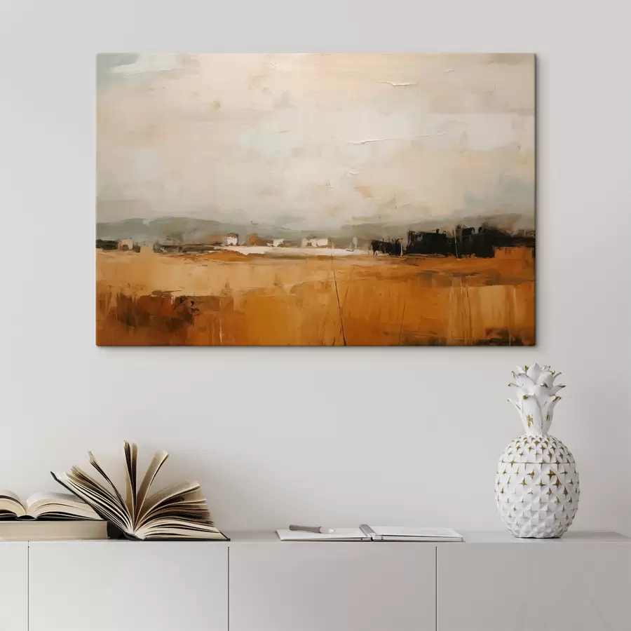 Glezna Abstrakta lauka glezna, otas triepienu imitācija s40534