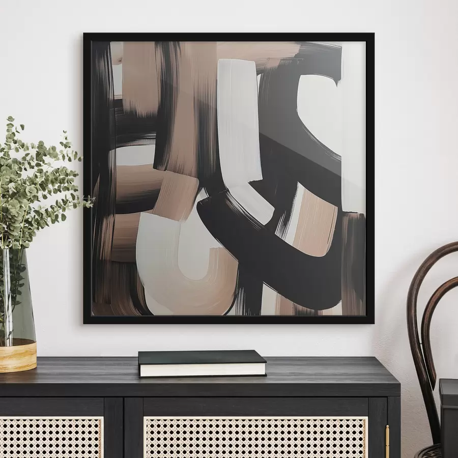 Fototapetes Abstrakta glezna ar lieliem triepieniem f40581