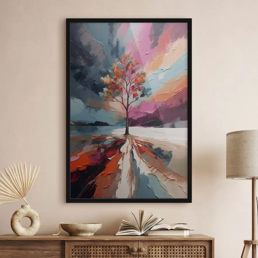 Glezna Abstrakta akrila glezna ar koku f40461