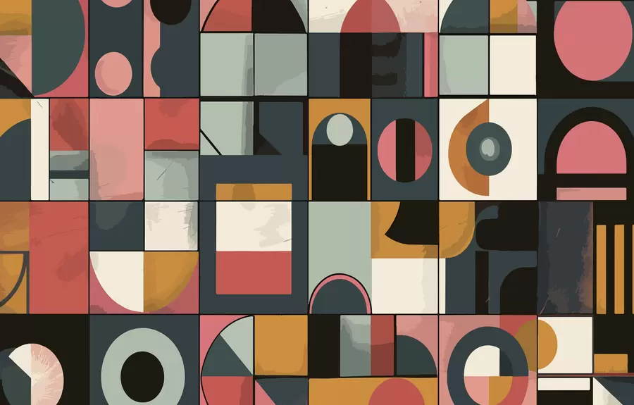 Fototapetes Bahaus stils w01075