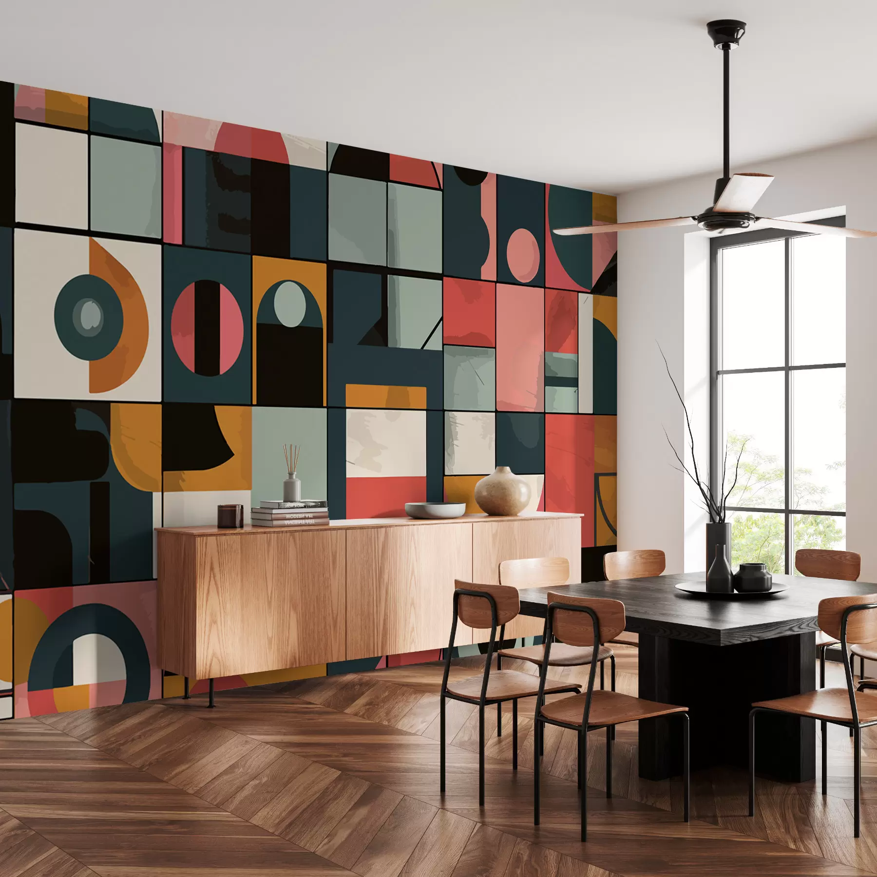 Fototapetes Bahaus stils w01075