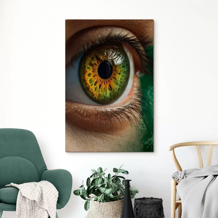 Glezna Zaļā acs tuvplānā s40701