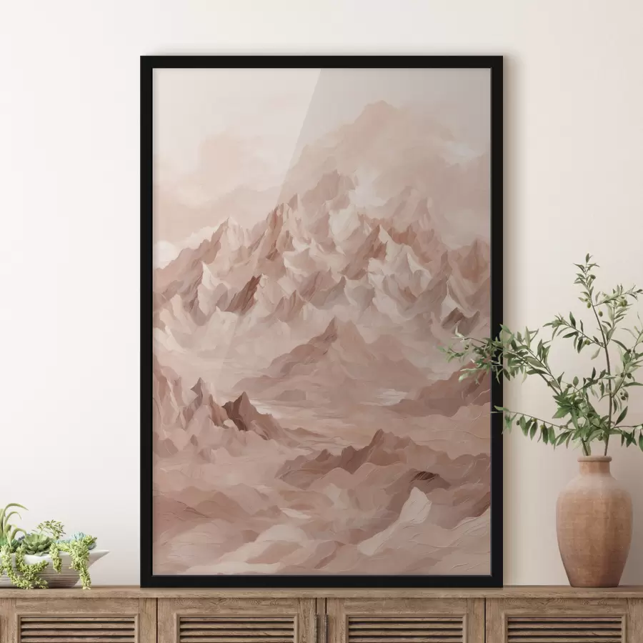 Fototapetes Brūni kalni uz brūna fona f40622