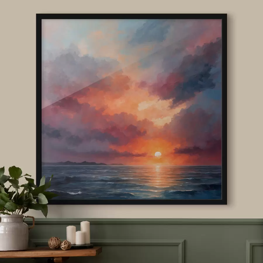 Fototapetes Saulriets pie jūras f40631