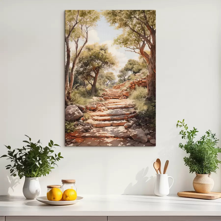 Glezna Ceļš parkā imitācija akvarelis s40804