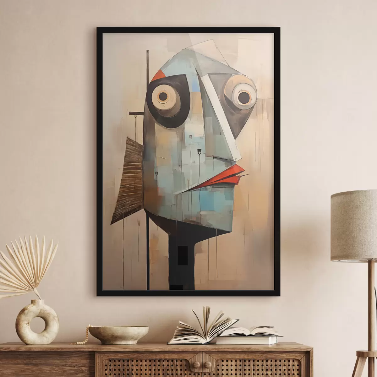 Plakāts Abstrakts sirreāls portrets f40797