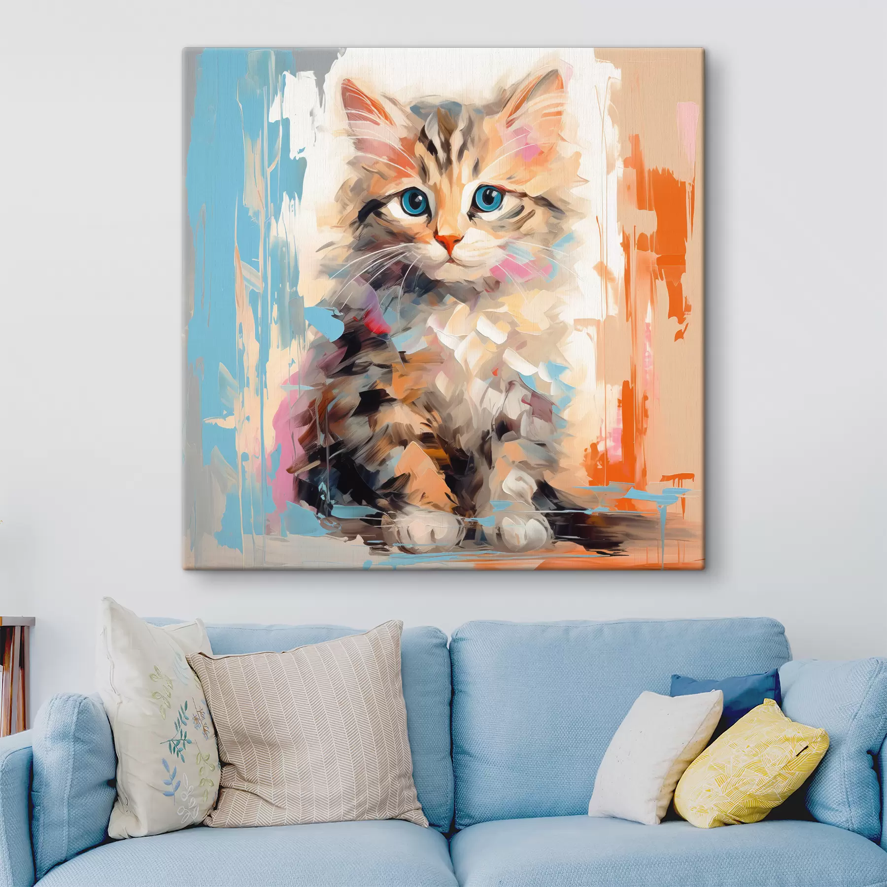 Glezna Kaķēns ar otas triepieniem s40735