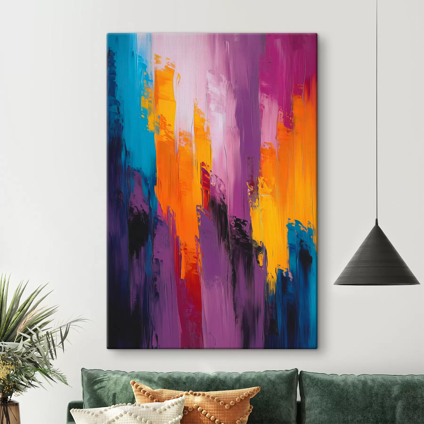 Fototapetes Abstrakcija ar krāsainiem krāsu triepieniem s40736