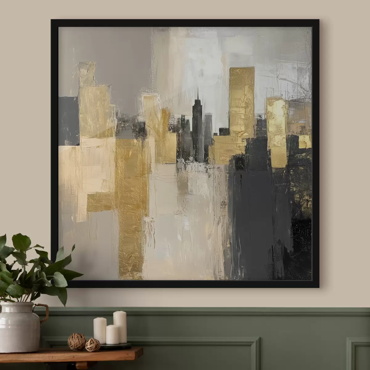 Plakāts Abstraktā pilsētas bilde f40831