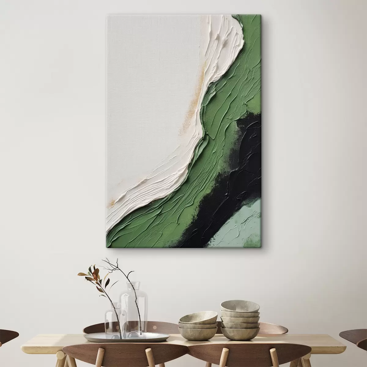 Glezna Apmetums, zaļa, tumša krāsa s40848