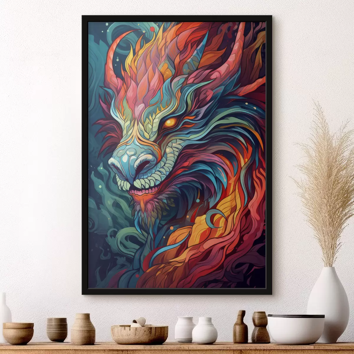 Plakāts Spilgts pūķis f40835