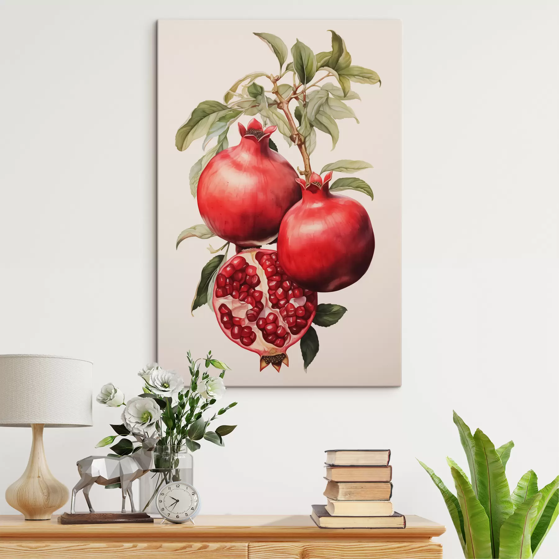 Fototapetes Nogatavojušies granātāboli uz zara s40884