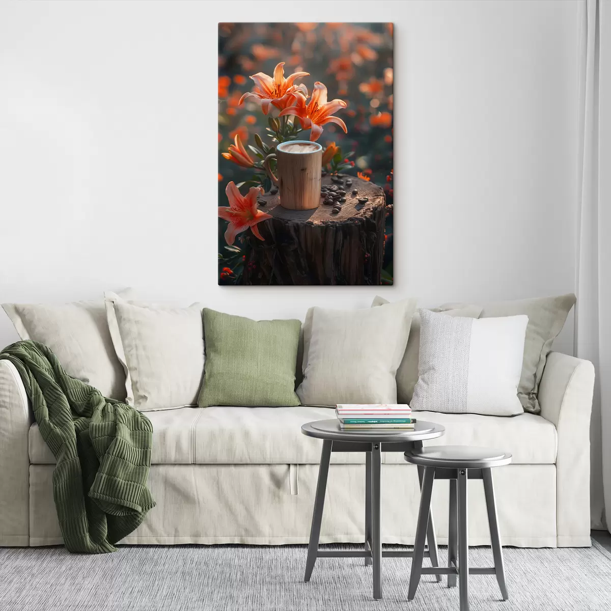 Glezna Kapučīno un lilijas s40907