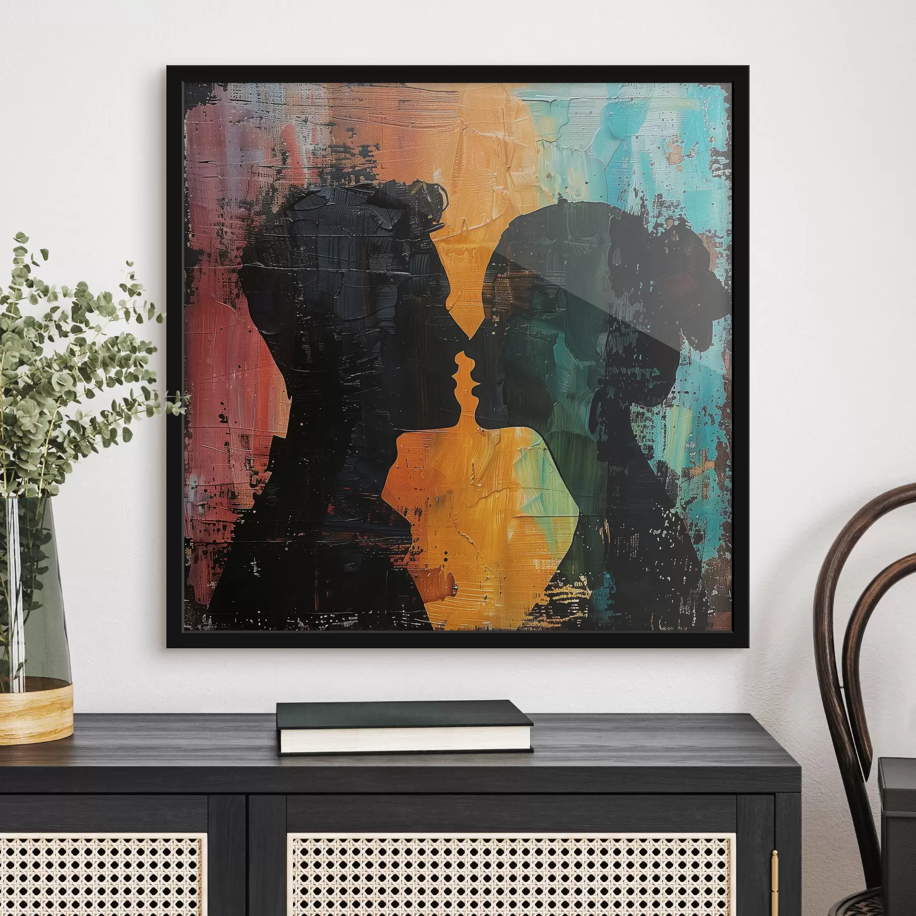 Fototapetes Pāris siluets eļļas glezna f40893