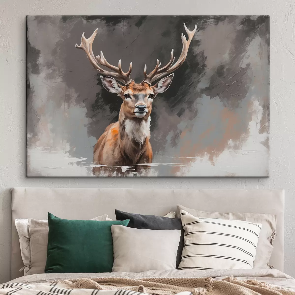 Glezna Brieži uz pelēk-melna fona s40865