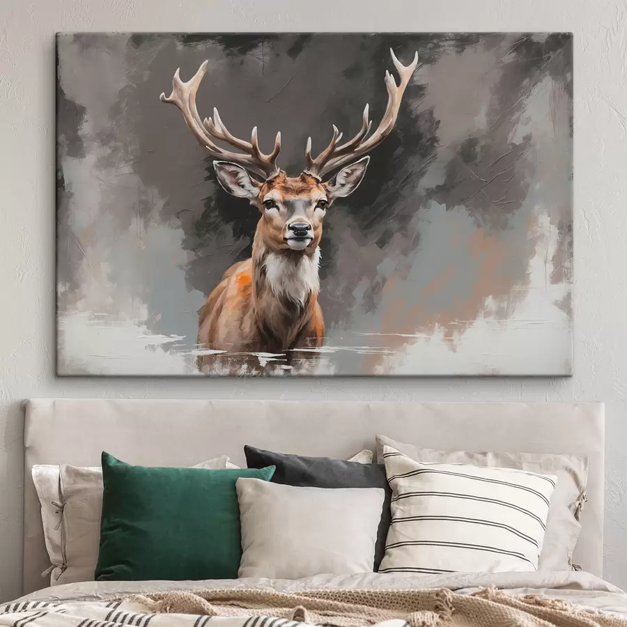 Glezna Brieži uz pelēk-melna fona s40865