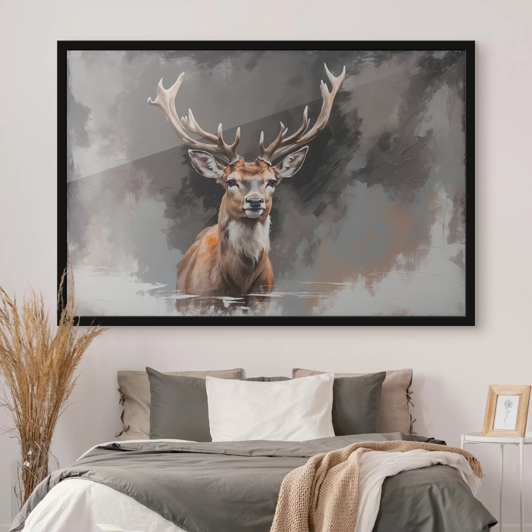 Glezna Brieži uz pelēk-melna fona f40865