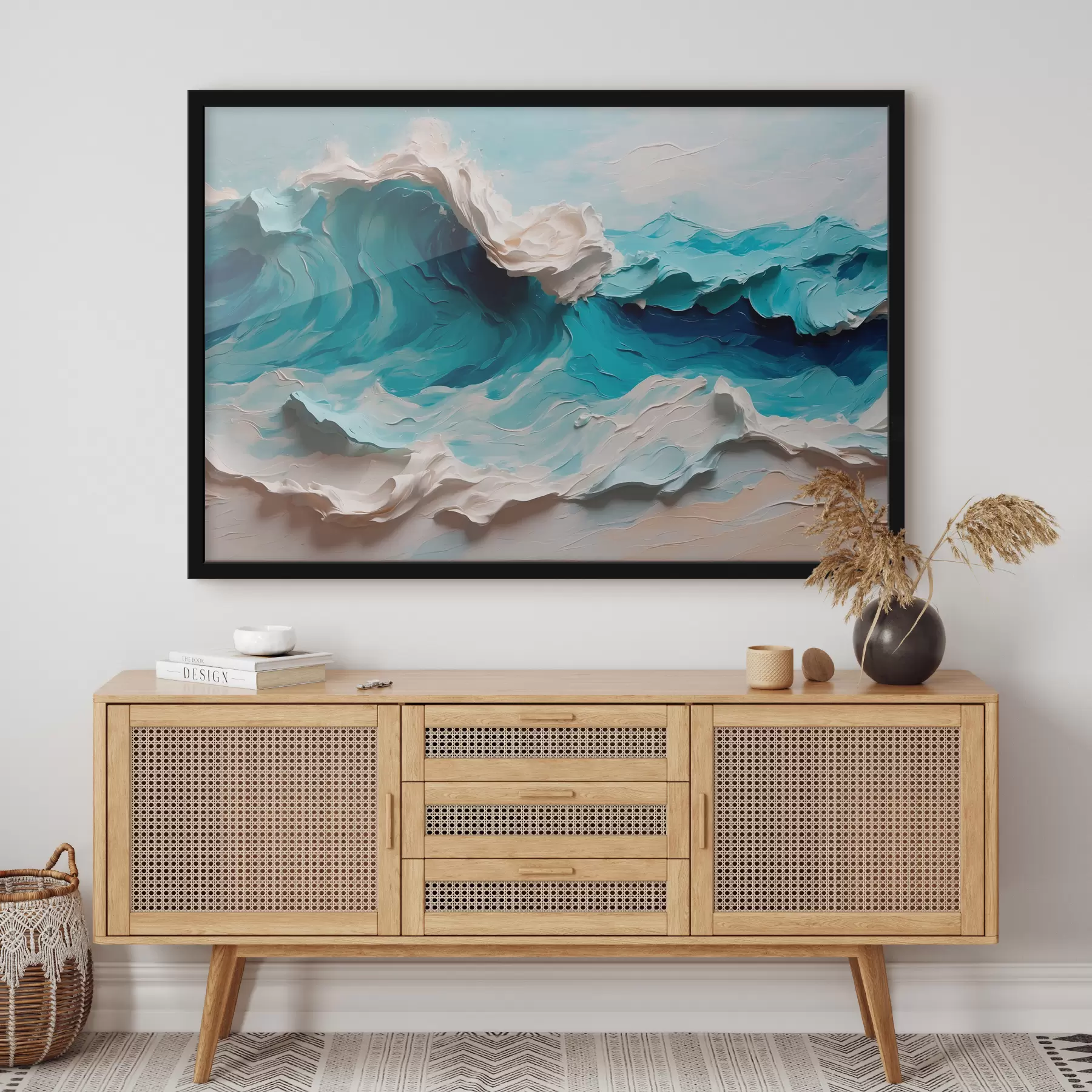 Fototapetes Abstraktais jūras vilnis eļļā f40867