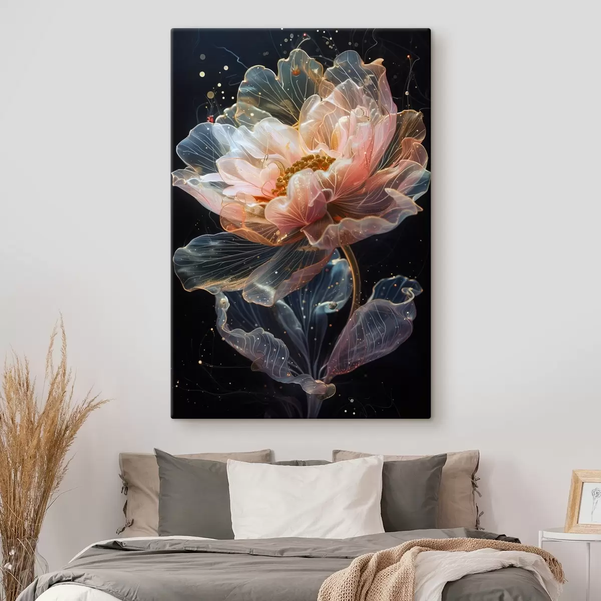 Glezna Kosmiska puķe ar krāsas šļakatām s40966