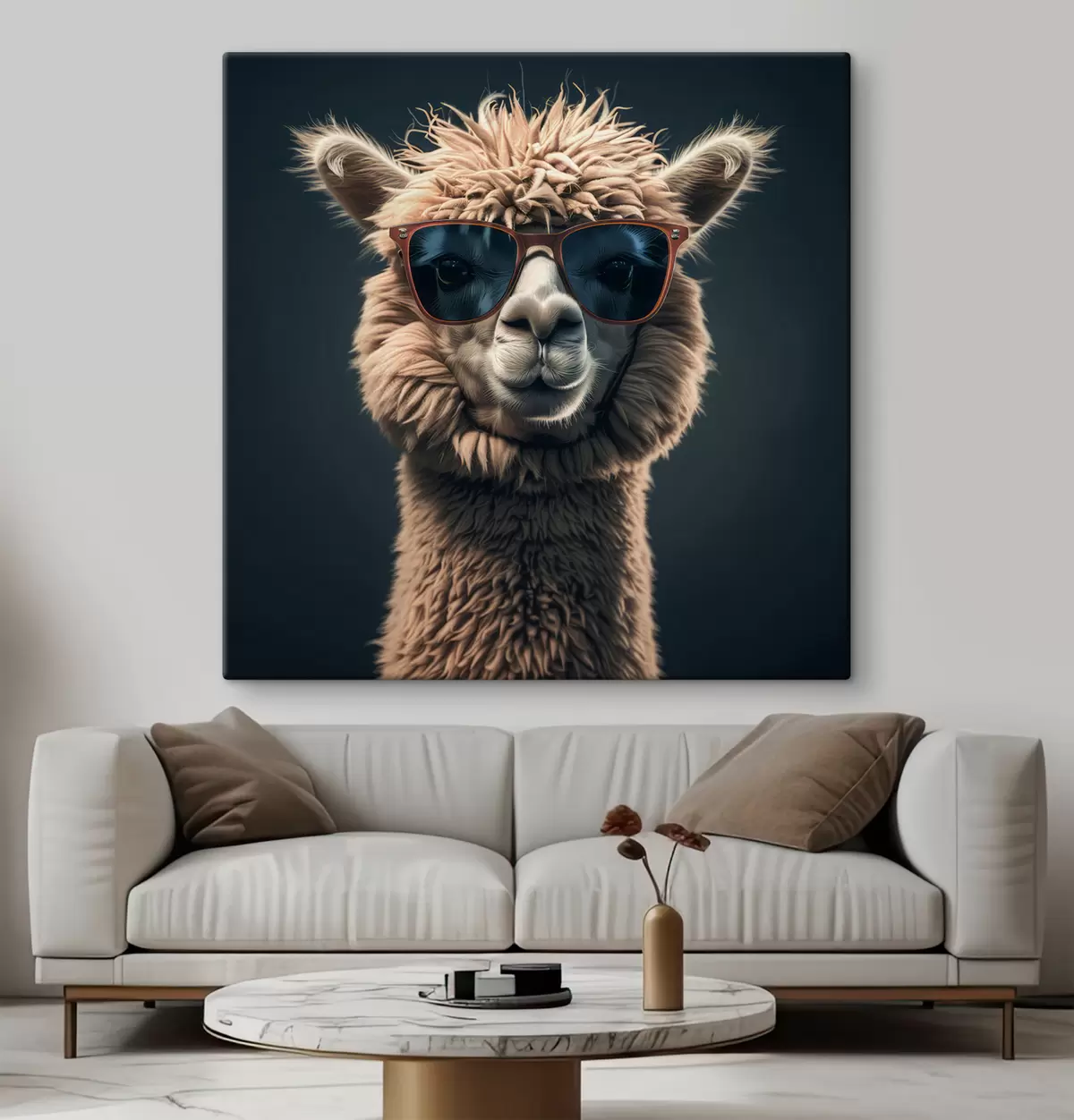 Glezna Stilīga lama ar brillēm s40995