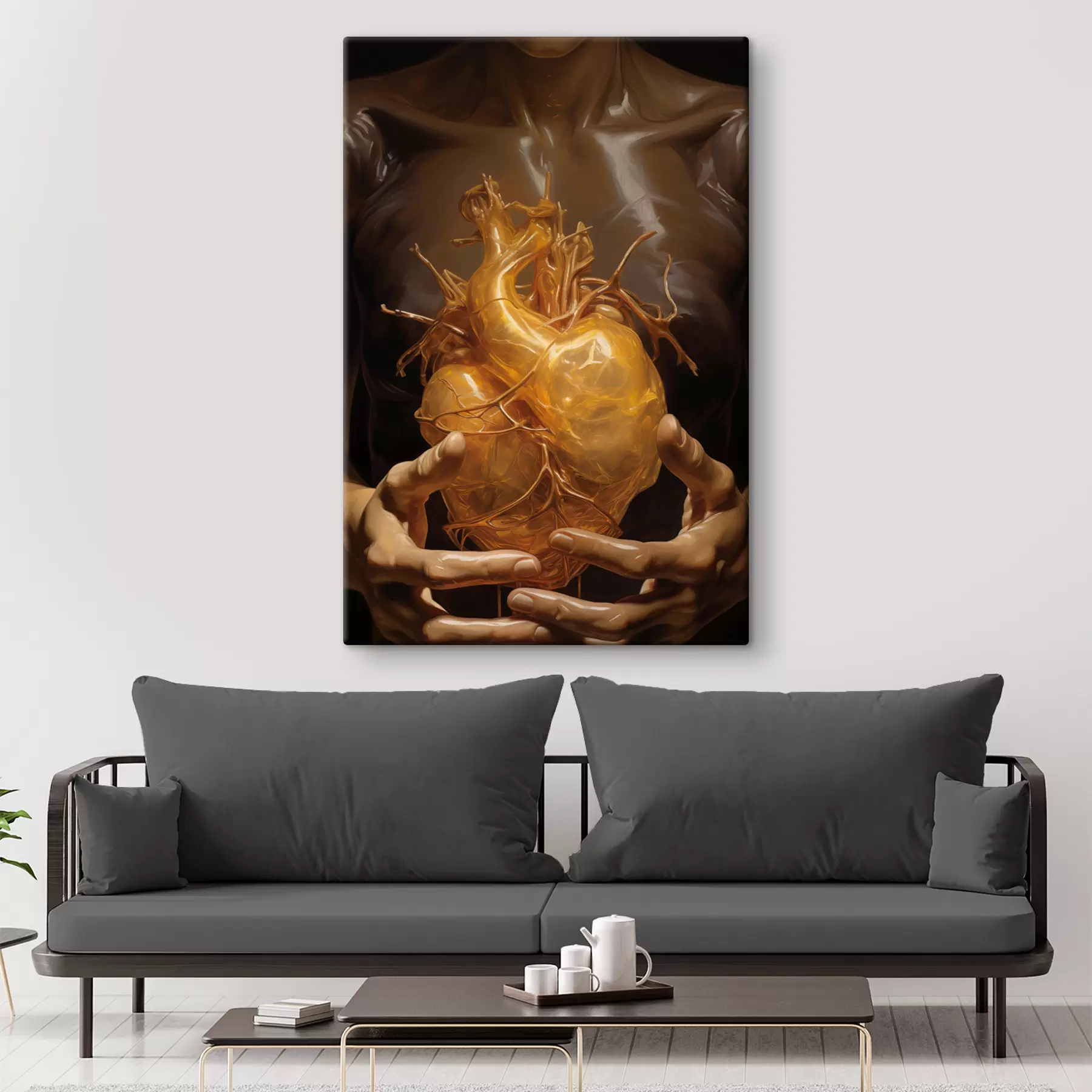 Fototapetes mirdzoša sirds s41144