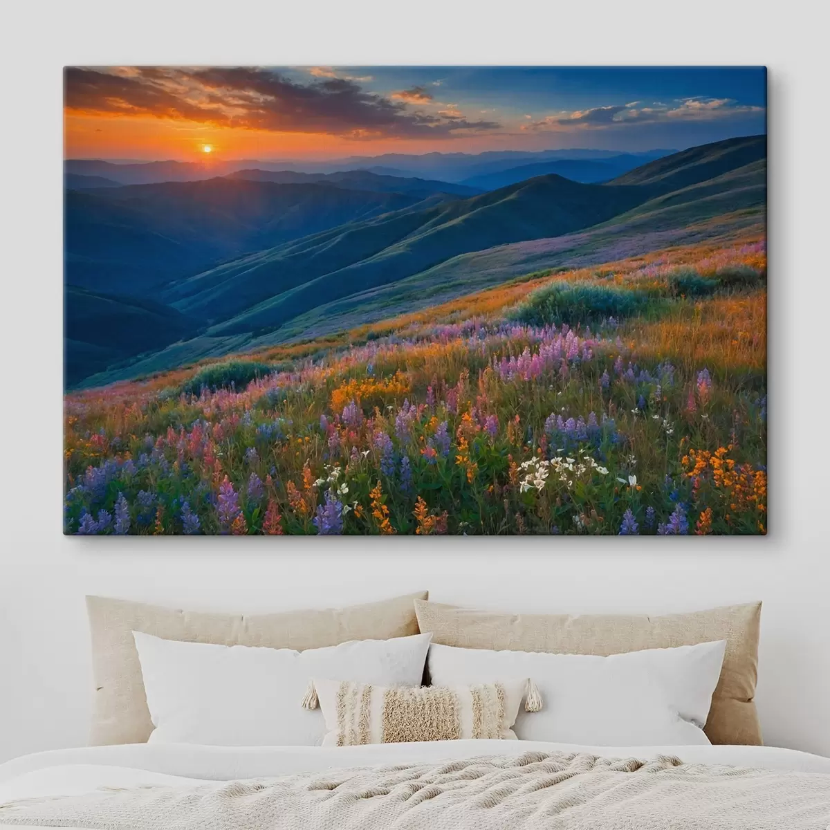 Glezna Ziedi uz kalniem s41048