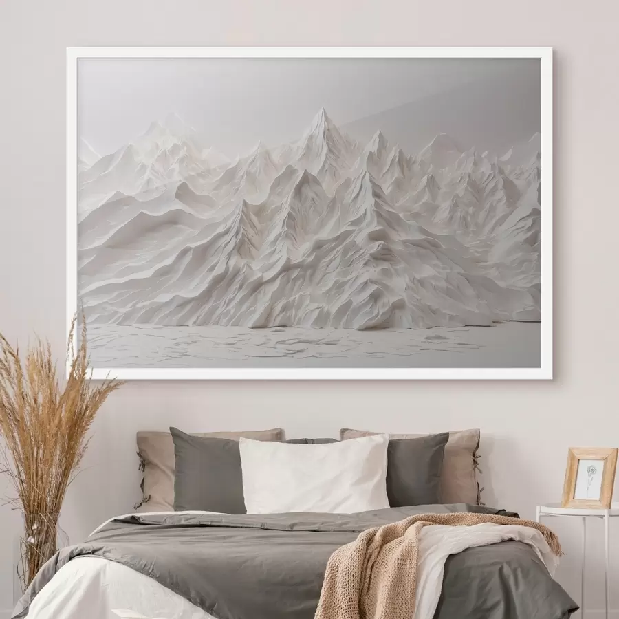 Fototapetes Balti abstrakti kalni f41037