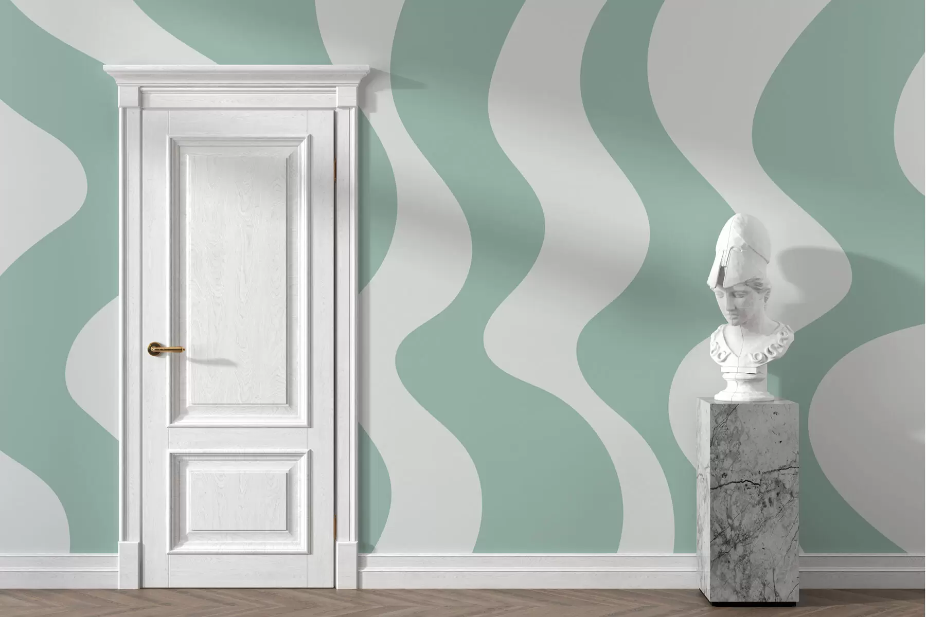 Fototapetes Zaļās līnijas w01833