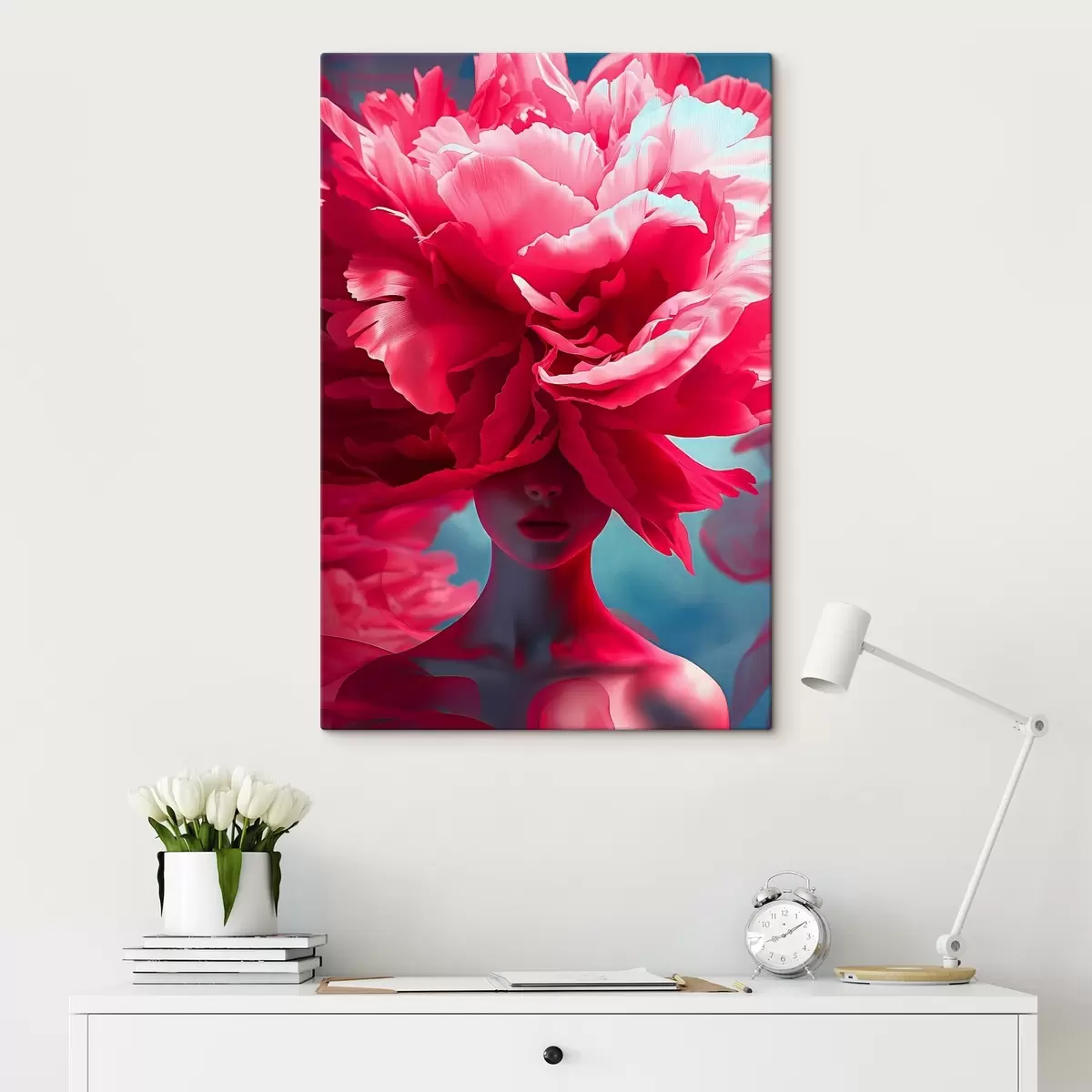 Glezna Ziedošs skaistums košās krāsās s38863