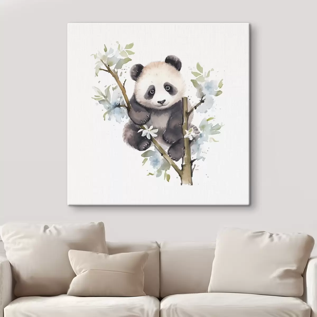 Glezna Mīlīga panda bauda mierīgu brīdi s38924