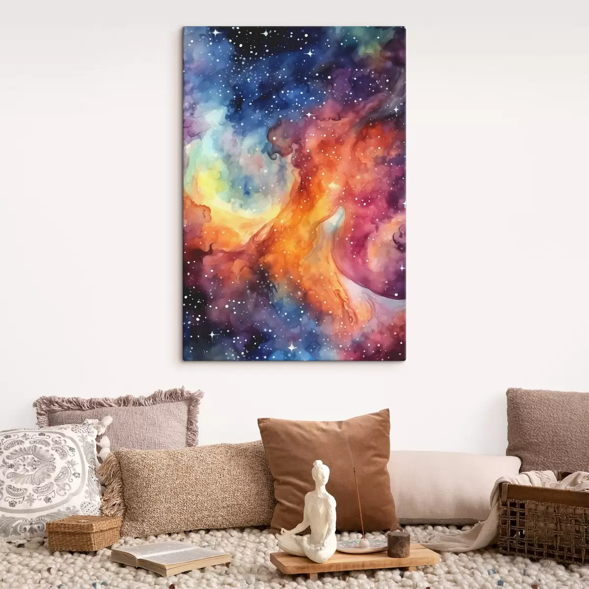 Glezna Kosmiskā plašuma dzīvīgās krāsas s39019