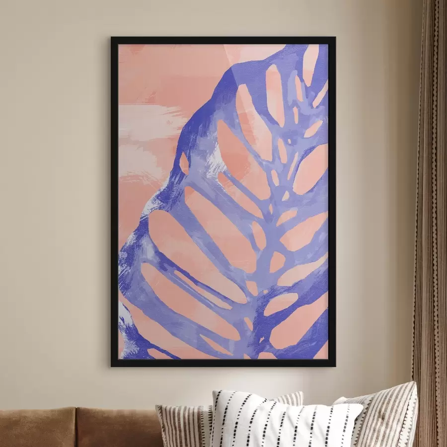 Fototapetes Zila un violeta lapa f38284