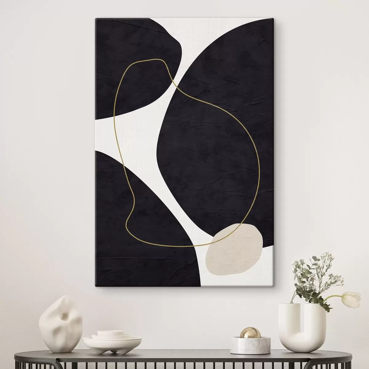 Glezna Eleganti vienkrāsas harmonijas virpuļi s36036