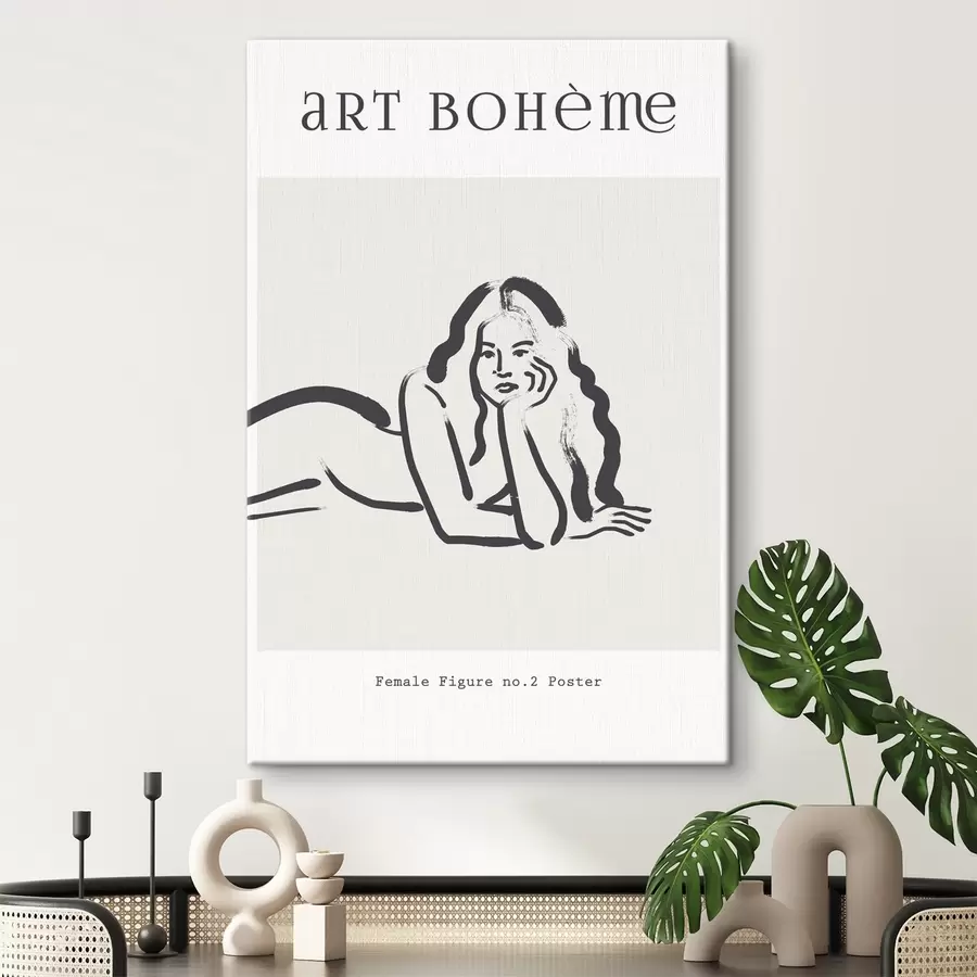 Glezna Sievietes, kas guļ uz vēdera, zīmējums s37402