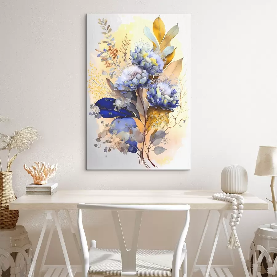 Glezna Ziedu un lapu glezna s37550