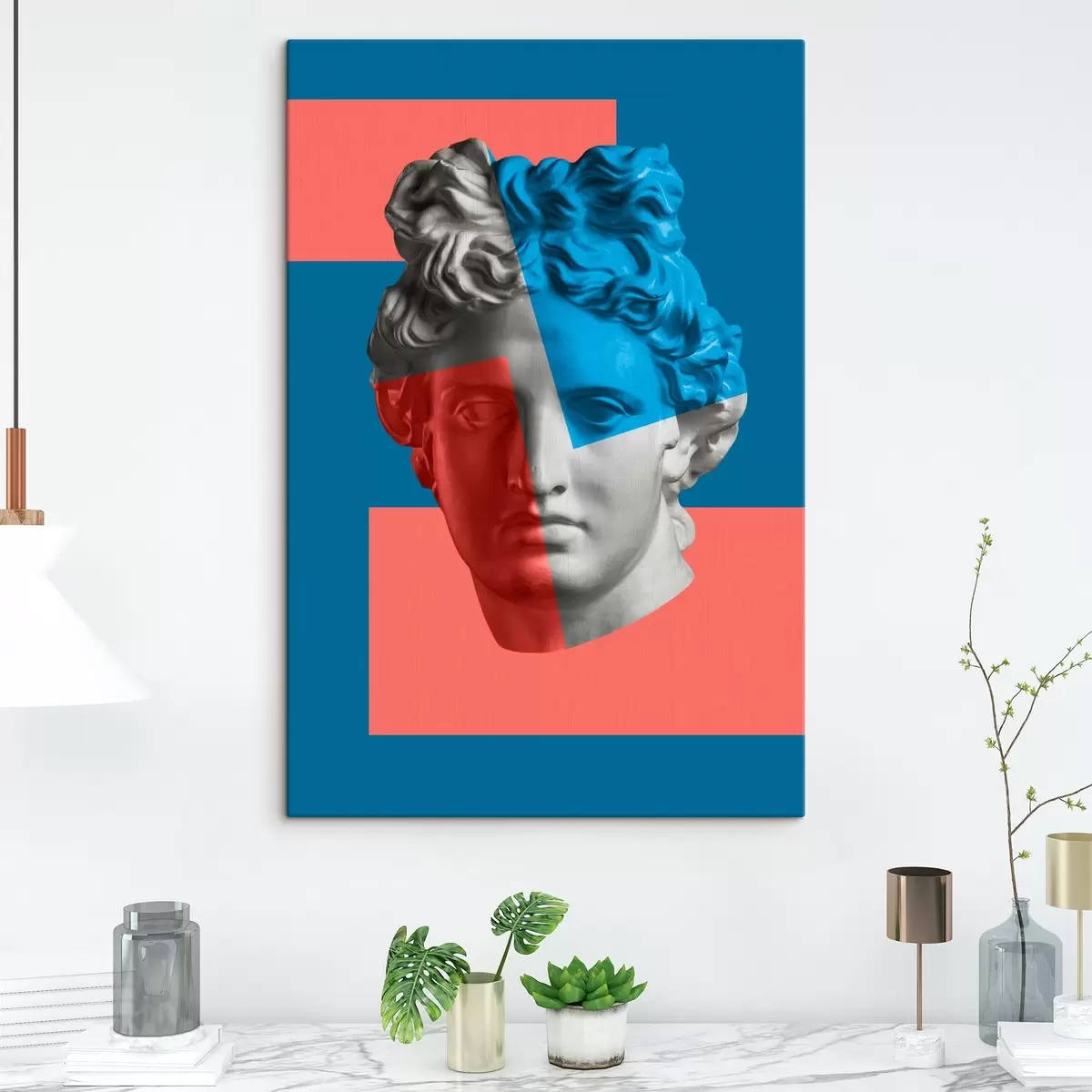 Glezna Vīrieša galvas statuja s37632