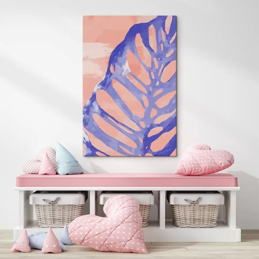 Glezna Zila un violeta lapa s38284