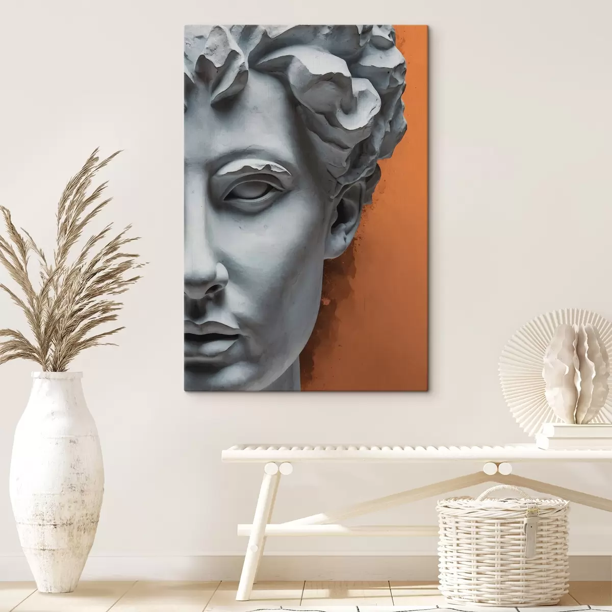 Glezna Vīrieša sejas statuja s38433