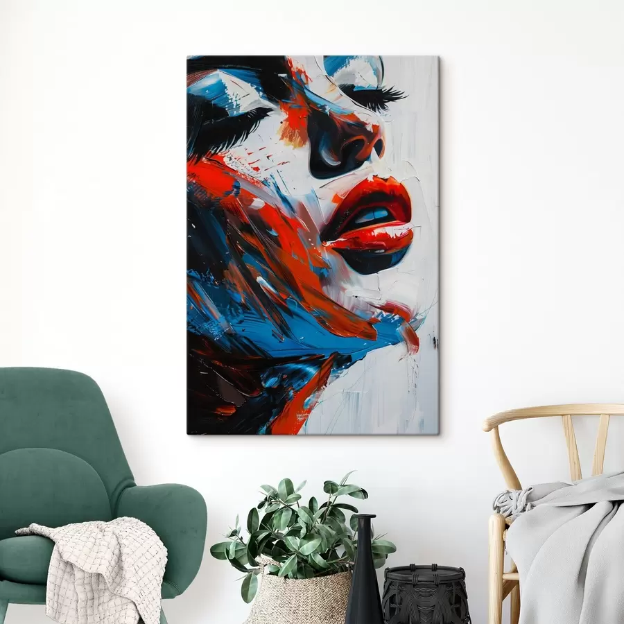 Glezna Sievietes sejas glezna s38576