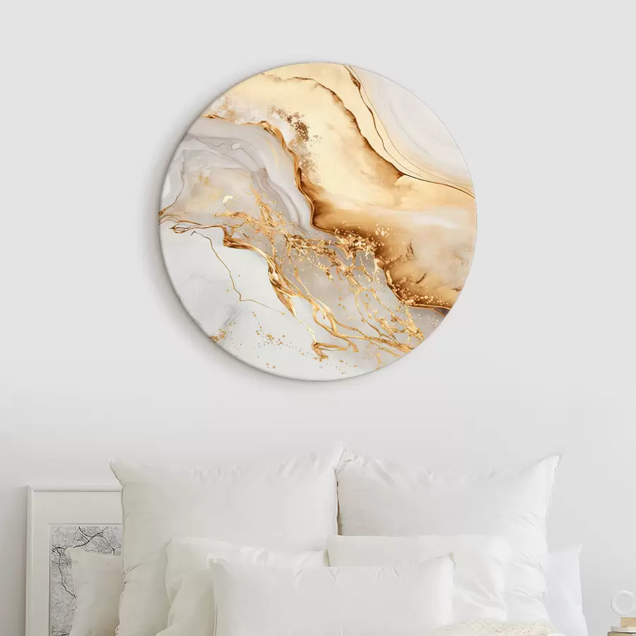 Fototapetes Fantāzijas balta un dzeltena vibrācija r34129